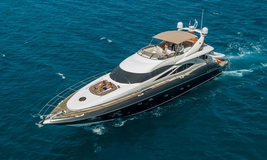 Cabines M/Y de luxe avec 4 cabines en Croatie- Sunseeker 84 Manhattan