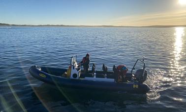 Humber Destroyer RIB para alugar na costa norte da Escócia