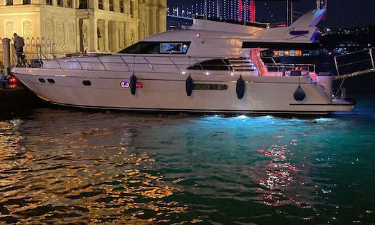 60ft Motor Yacht Charter for 12 people in Istanbul B19