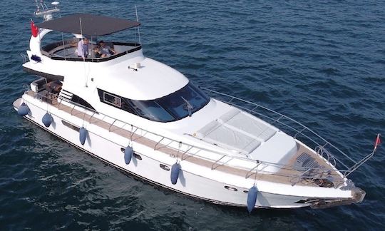 60ft Motor Yacht Charter for 12 people in Istanbul B19