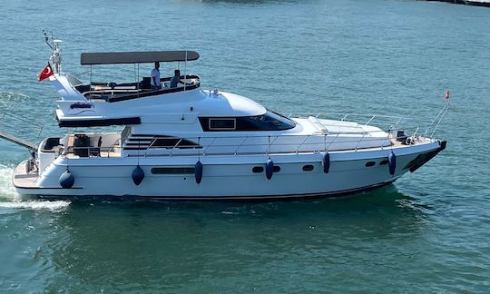 60ft Motor Yacht Charter for 12 people in Istanbul B19