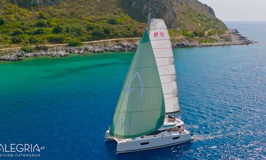 Crewed Sailing Catamaran from Kalamata and South Ionian islands