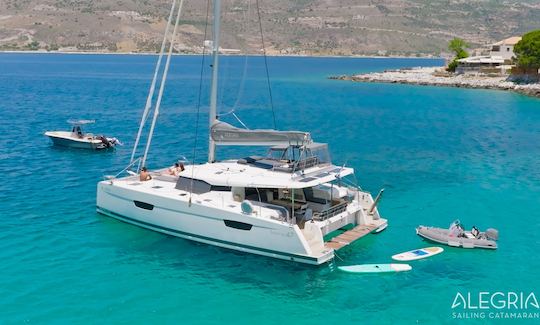 Crewed Sailing Catamaran from Kalamata and South Ionian islands