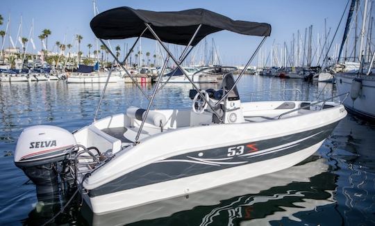 Trimarchi 53 Deck Boat Without License fro Rent in Benalmádena, Spain