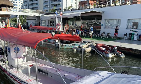 Barco Eduardoño de 25 pies para alquilar en Cartagena