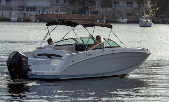 2022 Four Winns 24ft Bowrider with a restroom onboard