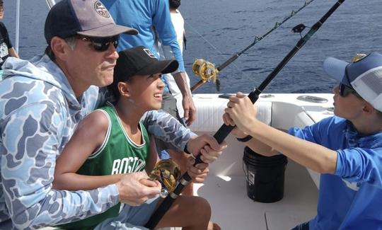 40 pieds Luhrs pour une meilleure pêche depuis Puerto Aventuras, Riviera Maya