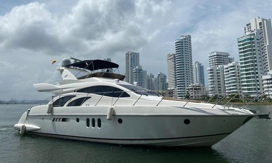 Yacht Azimut 55FT em Cartagena das Índias para passear pelas ilhas