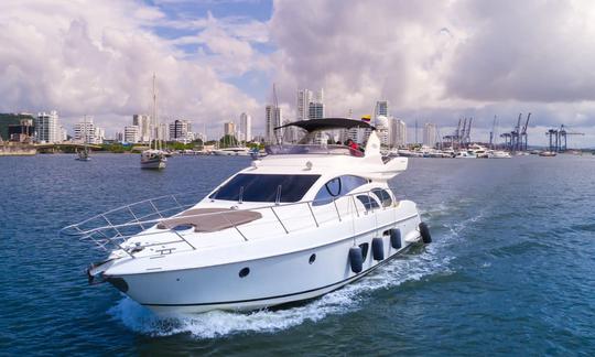 Yacht Azimut 55FT em Cartagena das Índias para passear pelas ilhas