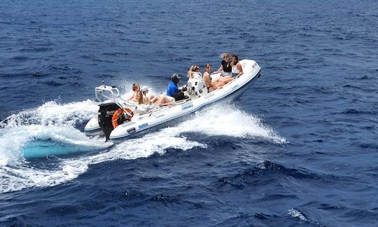 20 feet Caribe power rib boat in Jan Thiel, Curaçao