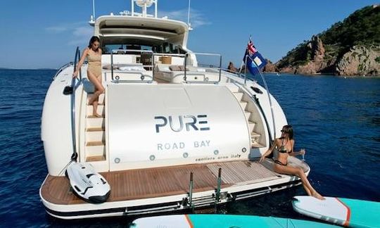 Mega Yacht Leopard Power de 90 pés em Anguilla