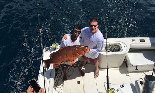 Fishing Charter in Playa Potrero, Costa Rica aboard 35ft Cabo Express Yacht