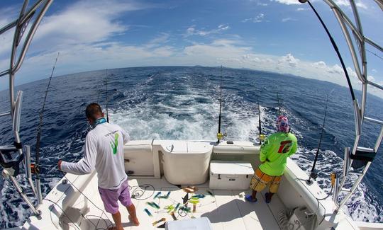 Fishing Charter in Playa Potrero, Costa Rica aboard 35ft Cabo Express Yacht