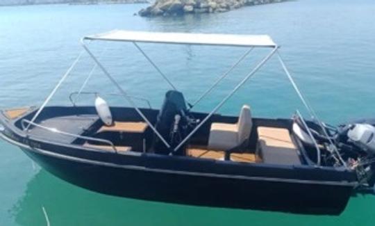 Alquile un barco MG Marine sin licencia en Kolymbari, región de Chania, Creta