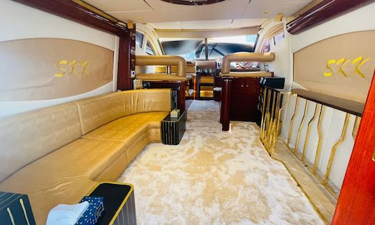 Most comfortable 50ft Majesty Power MegaYacht Rental in Dubai