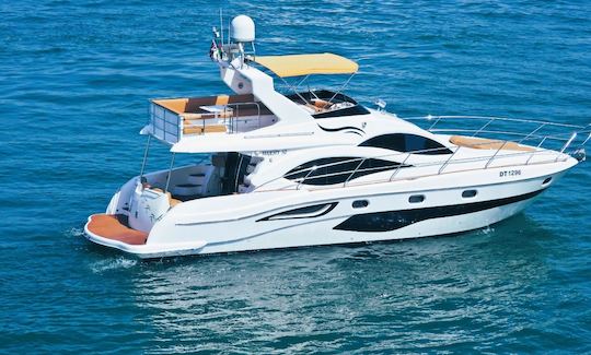 Most comfortable 50ft Majesty Power MegaYacht Rental in Dubai