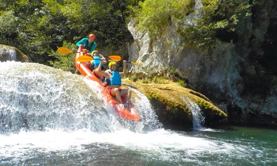 Mreznica Upper Canyon - Time to ride down waterfalls!