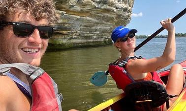 Visite guidée en kayak de Starved Rock - kayak tandem