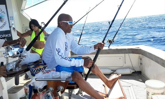 Pesca em alto mar com bonecas - Barco totalmente privado em Punta Cana