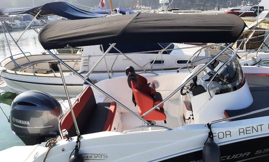 SOLARIUM OKIBOAT BARRACUDA 595 AVEC YAMAHA F150 ANNÉE 2023