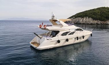 Azimut 55 Motor Yacht For Daily and Weekly Cruise in Bodrum