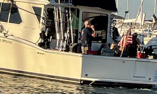 Chris Craft de 40 pies para pescar o navegar en el lago Michigan