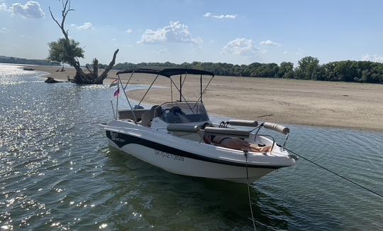 Dayboat confortable à console centrale Tident 530 à louer à Győr