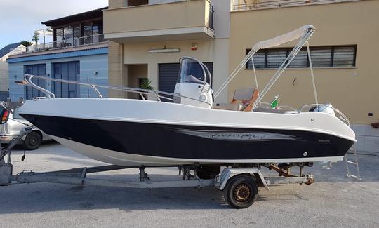 PRESTIGE 006 Deck Boat Rental in Castellammare, Italy