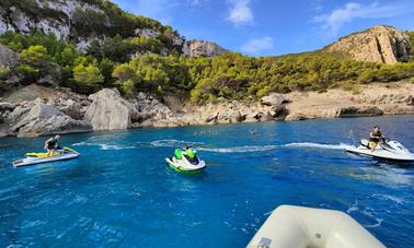 Visite guidée en jet ski à CALA AUBARCA - Durée 1h 30 min