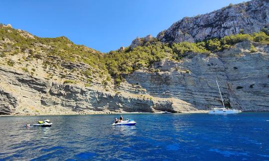 Visita guiada en moto acuática a CALA AUBARCA - Duración 1h 30 min