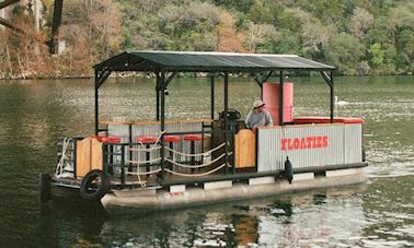 Barco flutuante de salão flutuante no Lago Austin