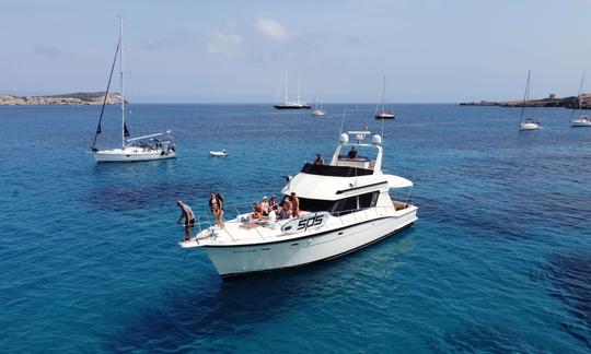 Yacht hire in san antonio 12 pax all include