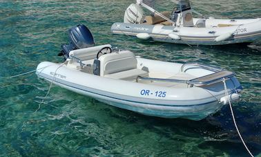 Scanner Cosmo 420 RIB A small boat with a lot of space…