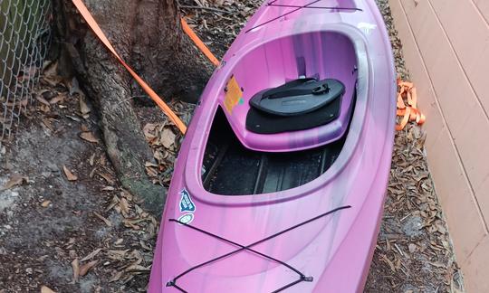 PINK & PURPLE sit in kayak- adult life jacket and paddle included