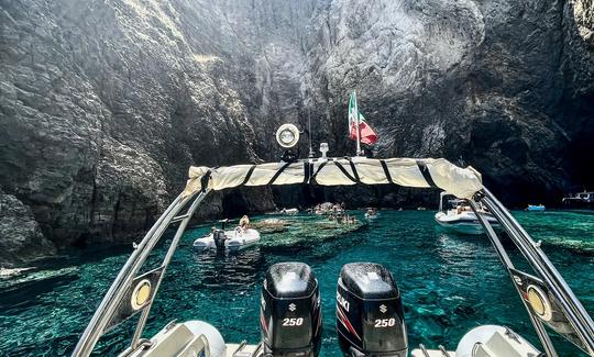 ¡Excursión de un día a las Islas Pontinas con Kardis Apache RIB!