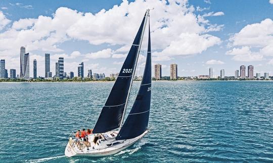 ‘Restless’,C&C 35, sailing in Toronto.