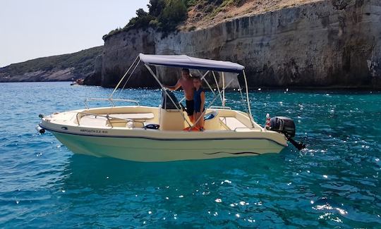 Boat Rental with Bimini Top in Zakinthos