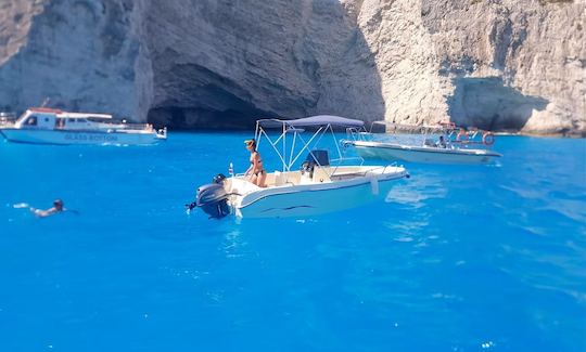 Boat Rental with Bimini Top in Zakinthos