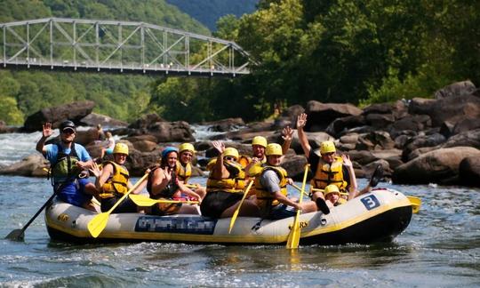 Rafting guiado em corredeiras na Virgínia Ocidental