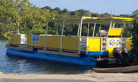 55ft Mi Dushi Partyboat for rent in Willemstad Curacao.