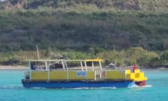 55ft Mi Dushi Partyboat for rent in Willemstad Curacao.