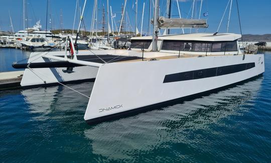 57ft SUPERNOVA A unique catamaran especially designed for luxurious day tours in Mykonos.