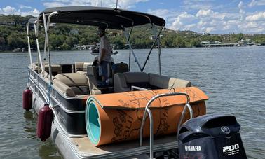 14 Passenger Tri-Toon on Lake Austin, Texas