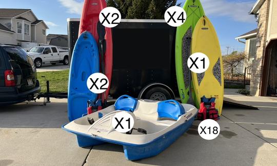 Kayak and Paddleboard Water Party Pack in Sandy Utah