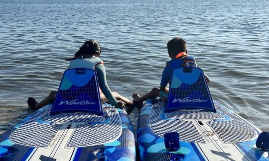 Add on paddle boards for additional fee ($45 each or $80 for for both).