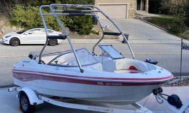 A speedy bowrider StarCraft 1700 for rent in Kelowna