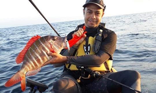 Pesca de caiaque nas Maurícias