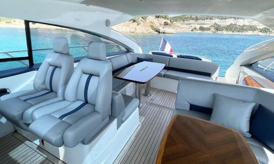 Princess V53 Power Mega Yacht Rental in Saint-Jean-Cap-Ferrat, France