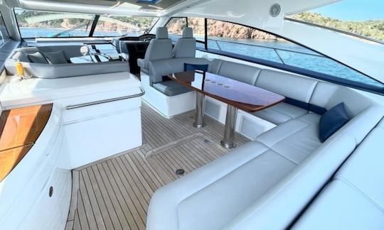 Princess V53 Power Mega Yacht Rental in Saint-Jean-Cap-Ferrat, France