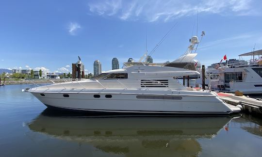 Fairline Squadron  Luxury 62 Foot Motor Yacht Rental in Vancouver